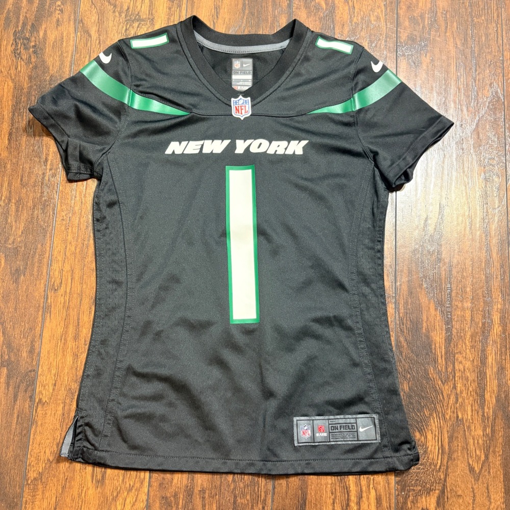 Nike Football Jersey Womens Small Black Sauce Gardner 1 NY Jets